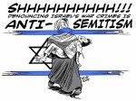 00 Carlos Latuff. Shhh!!! Denouncing Israel’s War Crimes is Anti-Semitism. 2009